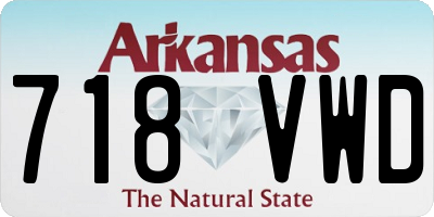 AR license plate 718VWD