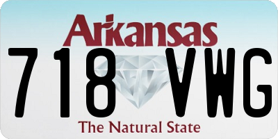AR license plate 718VWG