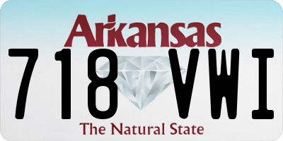 AR license plate 718VWI
