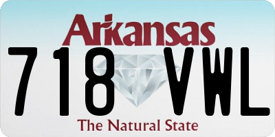 AR license plate 718VWL