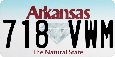 AR license plate 718VWM