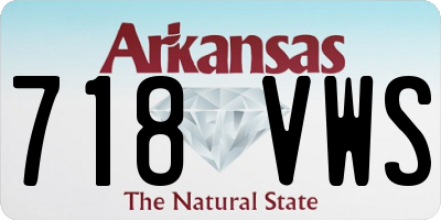AR license plate 718VWS