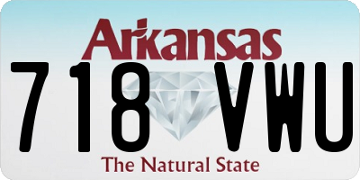 AR license plate 718VWU