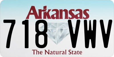 AR license plate 718VWV