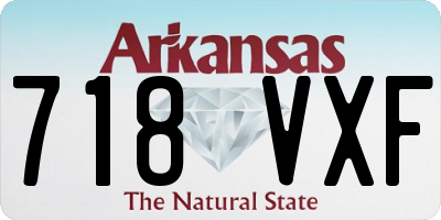 AR license plate 718VXF