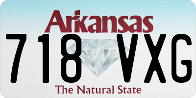 AR license plate 718VXG