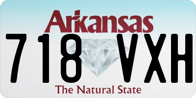AR license plate 718VXH