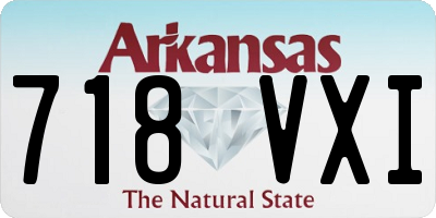 AR license plate 718VXI