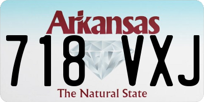AR license plate 718VXJ