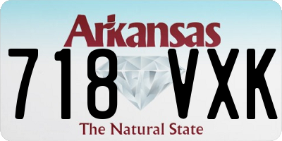 AR license plate 718VXK