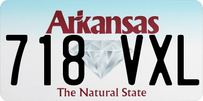 AR license plate 718VXL