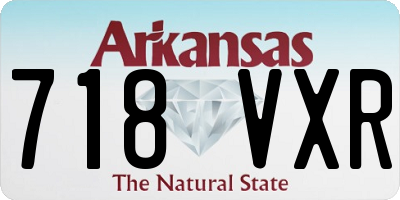 AR license plate 718VXR