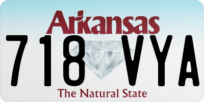 AR license plate 718VYA