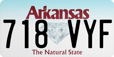 AR license plate 718VYF