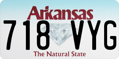 AR license plate 718VYG