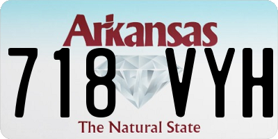 AR license plate 718VYH