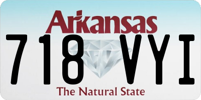 AR license plate 718VYI