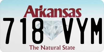 AR license plate 718VYM