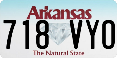 AR license plate 718VYO
