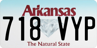 AR license plate 718VYP