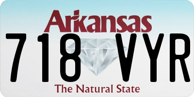 AR license plate 718VYR