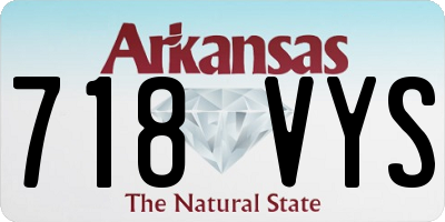 AR license plate 718VYS