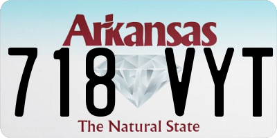 AR license plate 718VYT