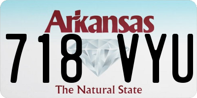 AR license plate 718VYU