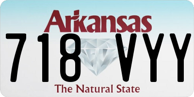 AR license plate 718VYY