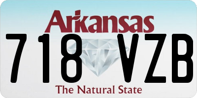 AR license plate 718VZB