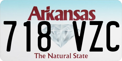 AR license plate 718VZC