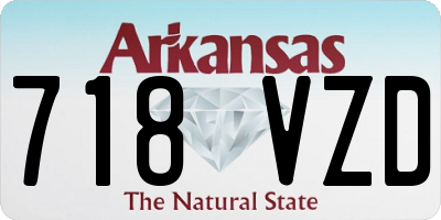 AR license plate 718VZD