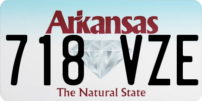 AR license plate 718VZE