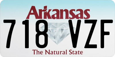 AR license plate 718VZF