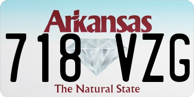 AR license plate 718VZG