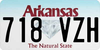 AR license plate 718VZH