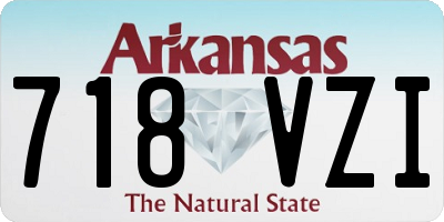 AR license plate 718VZI