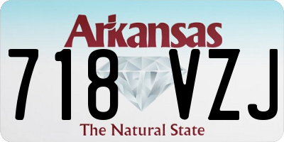 AR license plate 718VZJ