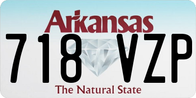 AR license plate 718VZP