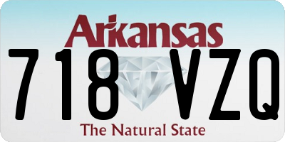 AR license plate 718VZQ