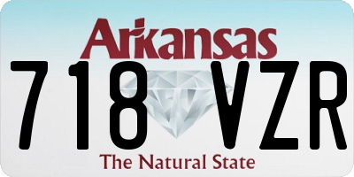 AR license plate 718VZR
