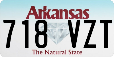 AR license plate 718VZT