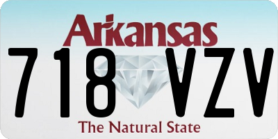 AR license plate 718VZV