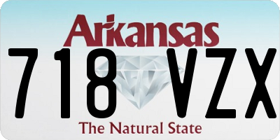 AR license plate 718VZX