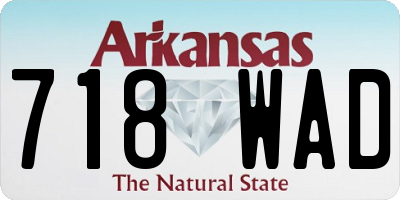 AR license plate 718WAD