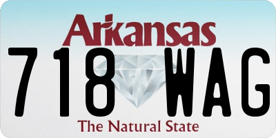 AR license plate 718WAG