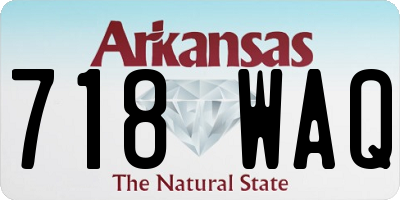 AR license plate 718WAQ