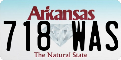 AR license plate 718WAS