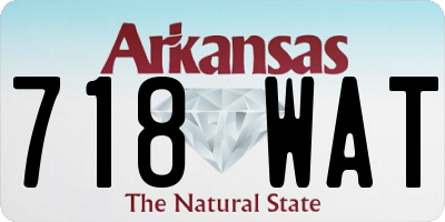 AR license plate 718WAT