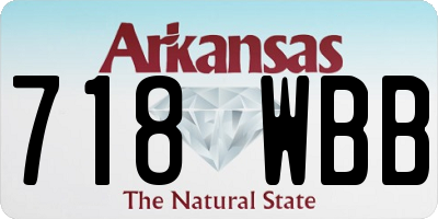 AR license plate 718WBB